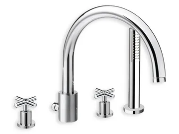 EXCLUSIVE CRIEV124 - Bathtub mixer with hand shower by CRISTINA Rubinetterie - view 2